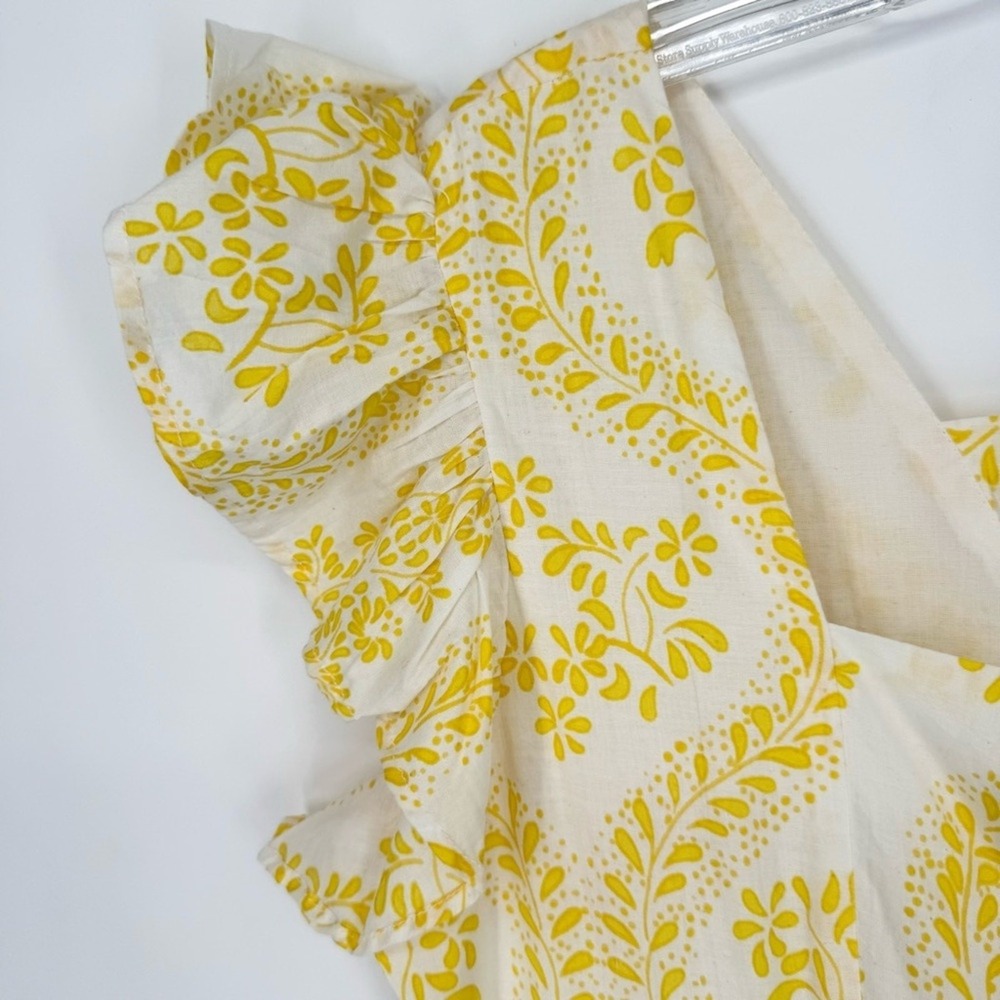 NWT Guadalupe Gianna Cotton Cottagecore Coquette Feminine Midi Dress Size L Glam - Picture 6 of 14